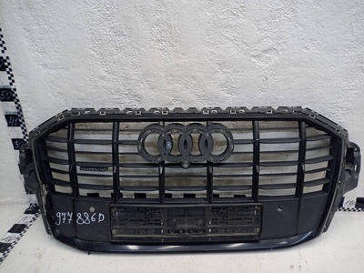 4M0853651AHVMZ Решетка радиатора Audi Q7 2 Restail S-line черная