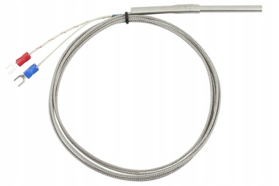 Датчик температуры термопара тип j 2m 5x50mm 400c