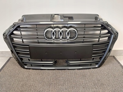 8V3853651AB audi a3 s - line чёрный рестайлинг 16 - решетка радиатора