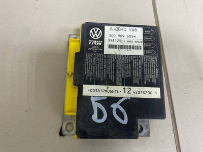 30909605M Блок управления AIR BAG Volkswagen Volkswagen Passat B6 2005-2010