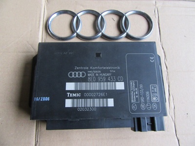 8E0959433CD audi a4 b6 b7 модуль комфорта