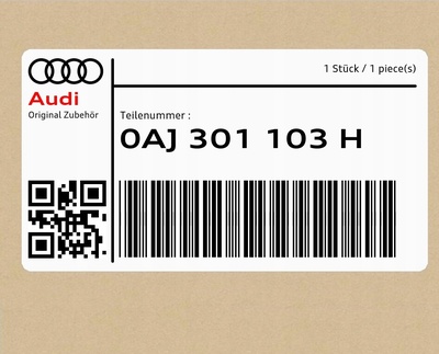 0AJ301103HINTRAD корпус кпп audi a1 / s1 a3 q2 rs3