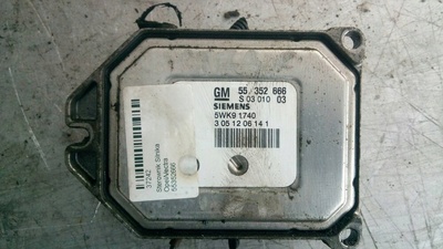 55352666 Блок управления двигателя opel vectra c 1.8 b