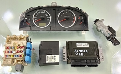 MEC32211 nissan almera n16 рестайлинг 06 r 1.5 16v комплект стартовый блок управления двигателя набор