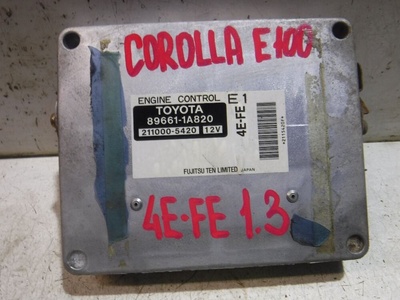896611A820 Блок управления двигателем Toyota Corolla VII (1991—2002) EE102V 1997