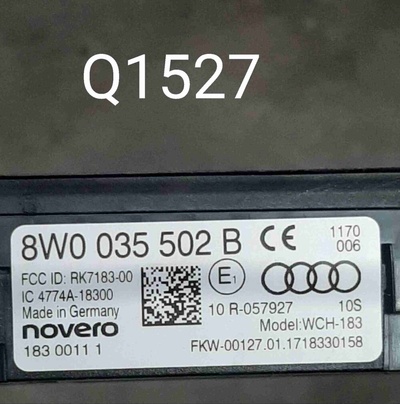 8W0035502B Беспроводное зарядное устройство Audi A4 B9 (2015—2020) 2017