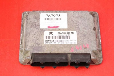 06A906019AN блок управления двигателя skoda октавия i 1.6 8v 101 л.с. 96 - 00