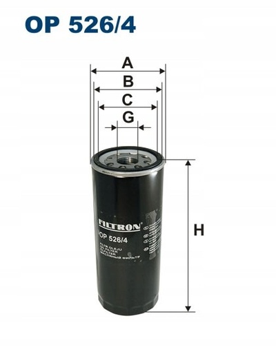 OP 526/4 Filtron кол - во в упак 526 / 4 фильтр масляный