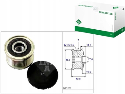 INA535008010 шкив генератора renault ina