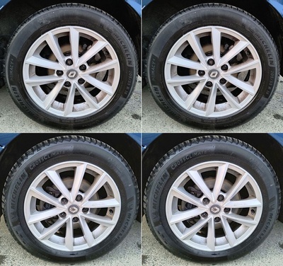 4× колесо алюминиевая renault oe 6.5 