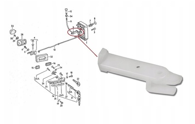 171837080 галстук замка ригеля блокировки дверь гольф mk1 mk2 jetta i ii поло scirocco