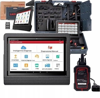 Launch x431 pro v 5.0 professional кан fd модель 2025 польский