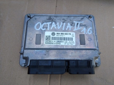 06A906033FB октавия ii 1.6 mpi блок управления после 140 тысяч л.с. 5wp40274