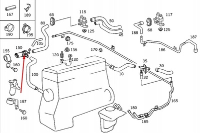 A0018351364 MB SLK R170 Auxiliary Water Pump 3.2 Petrol