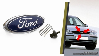 KD3087 Форд mondeo mk3 iii эмблема значек логотип решетка радиатора передняя передний