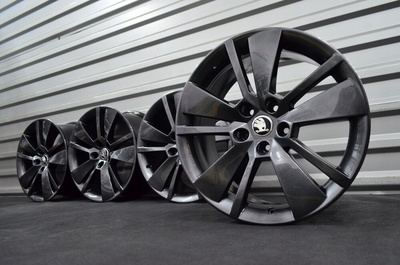 4× колесо алюминиевая skoda oe 8.0 