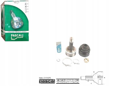 G11042PC Pascal Zestaw przegubu , wał карданный