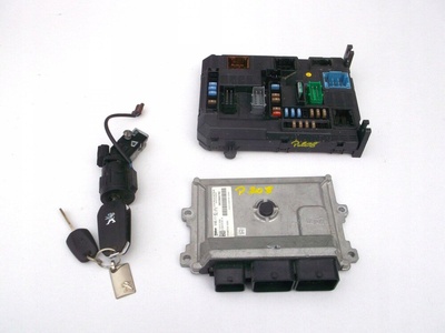 9805895780 PEUGEOT 208 1.2 VTI KOMPUTER BSI KLUCZYK ZESTAW
