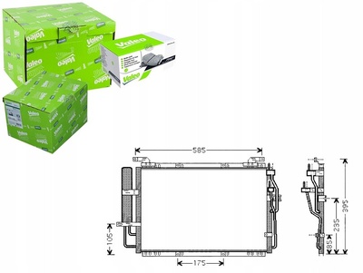 VALEO SKRAPLACZ CHŁODNICA KLIMATYZACJI 9760617000