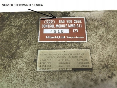 8A0906266E STEROWNIK IMMOBILIZER Audi A8 D2 V6 2.8