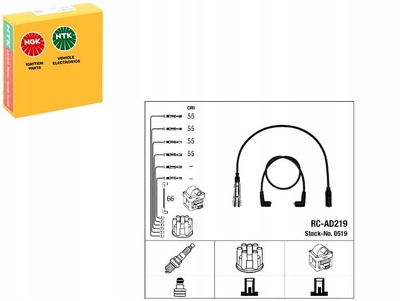 NGK519 PRZEWODY ZAPŁONOWE NGK 931 1500768 48768 EPS