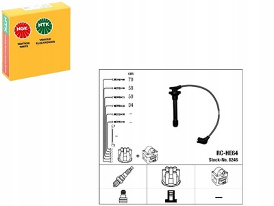 92275166 провода зажигания ngk rc - he64 ngk 8246