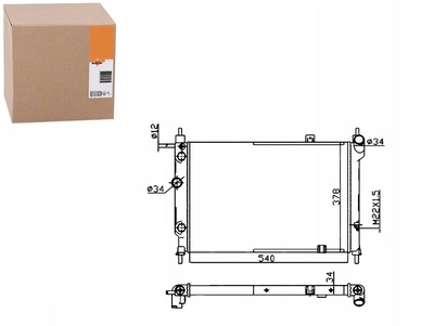 NRF514647 радиатор двигателя nrf 1300111 97222911 90443392