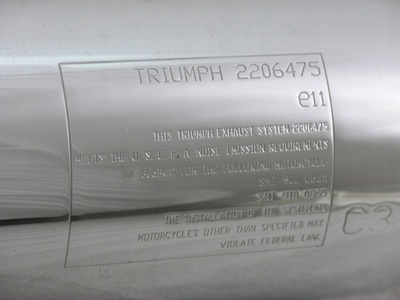 T2206475 Triuimph bonneville t100 se глушитель выхлоп