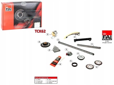 FAITCK62 ZESTAW ŁAŃCUCHA ROZRZĄDU FAI 1276277 1281177 TC063