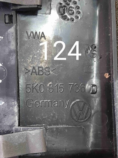 5K0815736D Дефлектор обдува салона Volkswagen Golf Mk6 (2008—2012) 2011 , 5K0819728, 5K0819743E