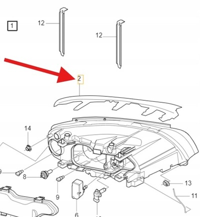 30796147 уплотнитель лампы volvo v70 xc70 30796148