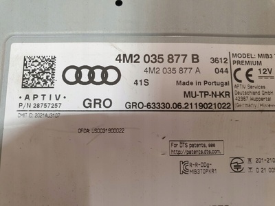 4M2035877B считыватель мультимедиа mmi навигация audi