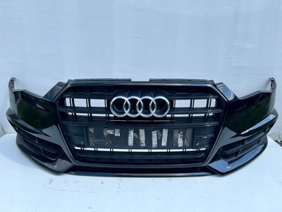 4G0807437AB Audi a6 c7 рестайлинг s - line бампер передняя передний в сборе 4x pdc lz7s |