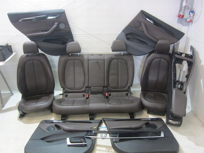 7411897X1 Bmw x1 f48 кресла диван дверные панели кожа комплект мокка коричневая набор 7411897