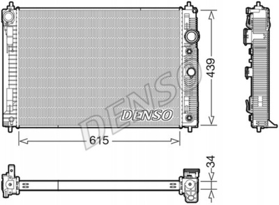 DRM46045 denso радиатор , системы охлаждения двигателя