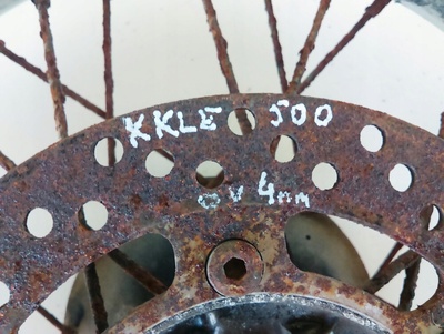 123457182 Kawasaki kle 500 диск тормозной задняя