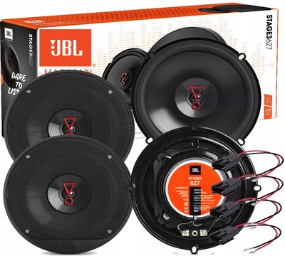 2× динамики автомобильные dwudrożne jbl stage3 627 4× адаптер разъемы głośnikowego carmedia zrs - ag - 3