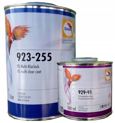 Лак bezbarwny glasurit 923 - 255 5l 929 - 91 2 , 5l