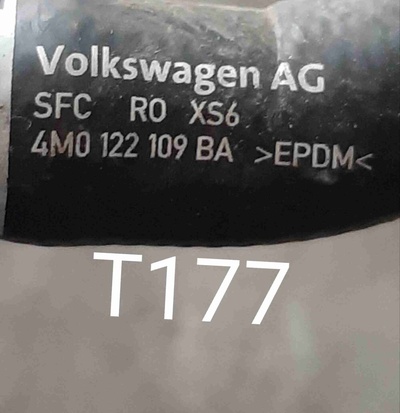 4M0122109BA Патрубок (трубопровод, шланг) Audi Q7 4M рестайлинг (2019—2023) 2024 , 4M0819927G, 4M0819674N