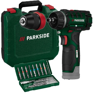 Wiertarko - wkrętarka аккумуляторная parkside pbsa 12 12v соло walizka bity