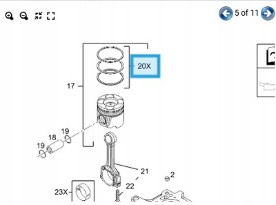93177292 комплект pierścieni поршня 0.4 мм opel