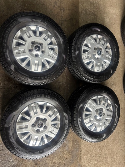 Колёса alu fiat ducato citroen jumper 215 / 70 / 15cp continental 9mm 2021r отличный