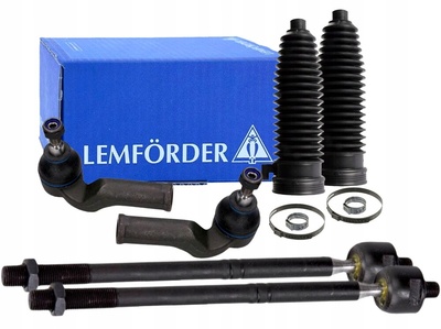 3075001 lemforder 30750 01 сочетание шарнир , тяга рулевая поперечный lemforder 33958 01 комплект кожухов , системы рулевая