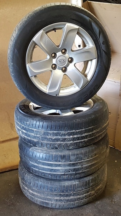 Колёса алюминиевые колёсные диски 205 / 60 r16 5x114 , 3 kia carens iii набор 4szt