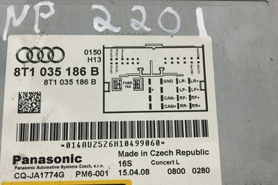 8T1035186B радио без навигации audi a5 8t3 2008