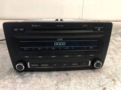 1Z0035161G радио компакт - диск skoda октавия ii рестайлинг