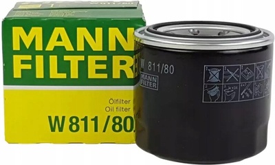 W811 mann-filter фильтр масляный в 811 / 80