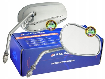 RECHL5chrom зеркала eliptyczne для harley davidson hd touring 8 мм 82-24 хромированная