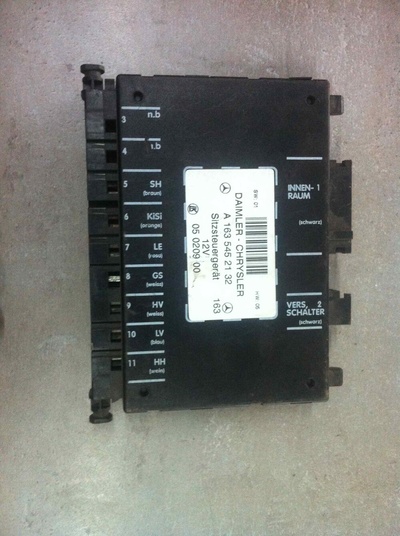 A1635452132 Блок управления сиденьем Mercedes ML W163 2002