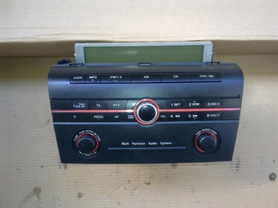BP4M66AS0 магнитола (штатная) MAZDA 3 (BK) 2003-2009 MAZDA 3 (BK) 2003-2009 2004 BP4M-66-AS0,